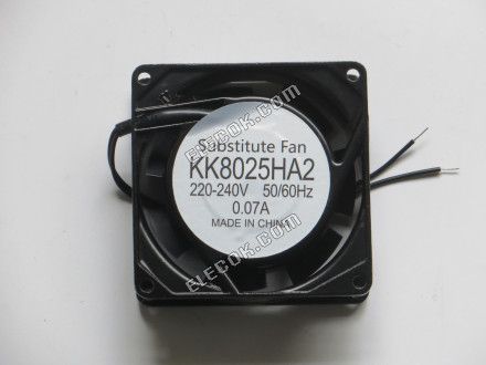 KK8025HA2 220-240V 0,07A 2 vezeték ventilátor, helyettesítő 