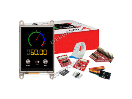 SK-GEN4-32DT-PI 4D Systems Pty Ltd Rezistivní Graphic LCD Displej Modul Transmisivní červená, Zelená, Modrá RGB TFT - Barevný I²C, SPI, TTL 3,2" 81.28mm 240 x 320 