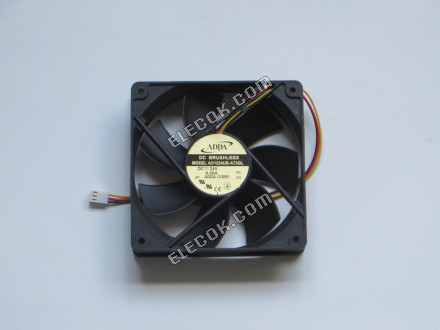ADDA AD1224UB-A73GL 24V 0,25A 3 vodiče Chladicí Ventilátor, repasovaný 