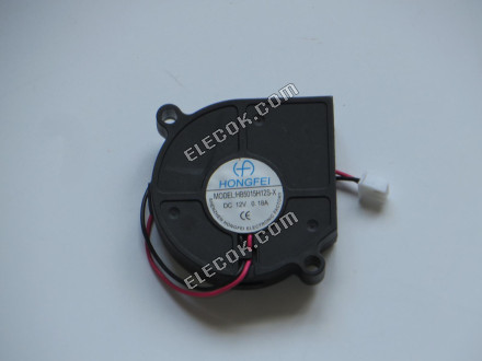 HONGFEI HB5015H12S-X 12V 0,18A 2 vodiče Chladicí Ventilátor 