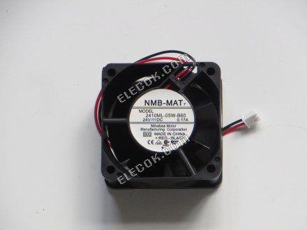 NMB 2410ML-05W-B60-B00 24V 0,17A 3,12W 2 vezeték Hűtőventilátor 