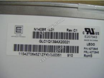 N140B6-L01 CMO 14.0" a-Si TFT-LCD Panel 