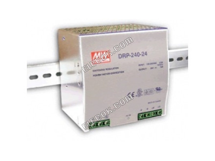 DRP-240-24 240W 24V10A DIN rail mounting with PFC Switching Power Supply Meanwell