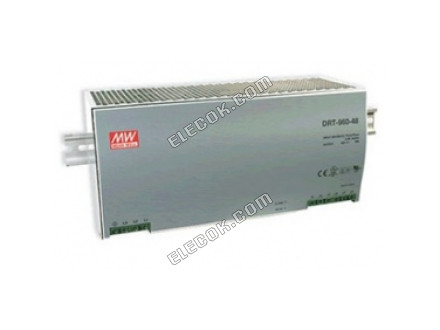 DRT-960-24 960W 24V40A three-phase input DIN rail power supply with PFC
