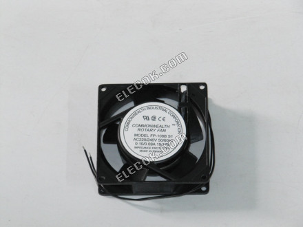 COMMONWEALTH FP-108B-S1 220/240V 0.10/0,09A 19/17W 2 vodiče chladicí ventilátor 