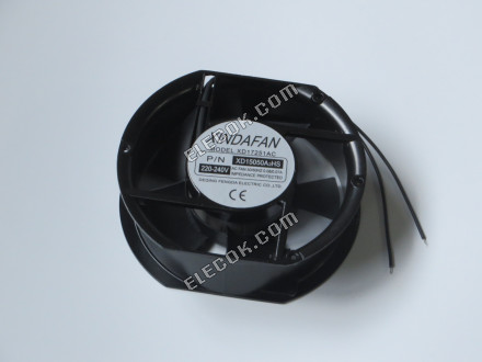 XINDAFAN XD17251AC 220/240V 0,08/0,07A 2 vezeték Hűtőventilátor Oval alak 
