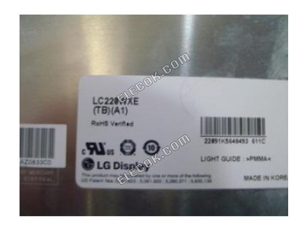 LC220WXE-TBA1 LG Display 21,6" a-Si TFT-LCD Panel használt 