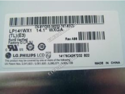 LP141WX1-TLE3 LG.Philips LCD 14,1" A-Si TFT-LCD Panel 