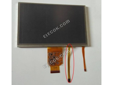 LMS700KF07 SAMSUNG 7.0" A-Si TFT-LCD Panel érintőkijelzővel, Nagy csatlakozó 