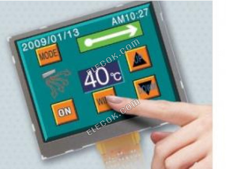 T-55343GD035JU-LW-AFN OPTREX 3,5" A-Si TFT-LCD Panel 