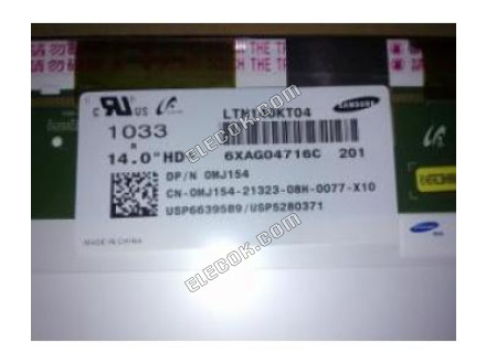 LTN140KT04-201 SAMSUNG 14.0" a-Si TFT-LCD Panel 