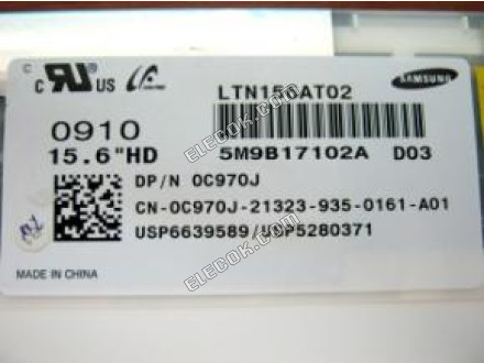 LTN156AT02-D03 SAMSUNG 15,6" a-Si TFT-LCD Panel 