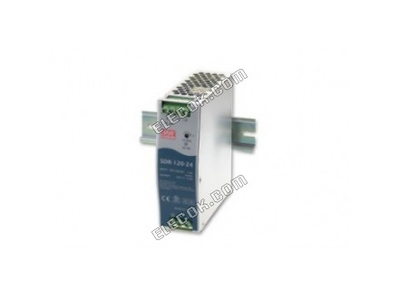 SDR-120-12 120W 12V10A high efficiency, high PF DIN rail mount power supply Mean Well