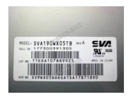 SVA190WX05TB SVA-NEC 19.0" a-Si TFT-LCD Panel 