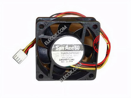 Sanyo 9GA0624P6G001 24V 0,17A 2,88W 4wires Cooling Fan 