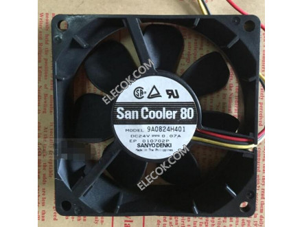 Sanyo 9A0824H401 24V 0.07A 1.68W Cooling Fan