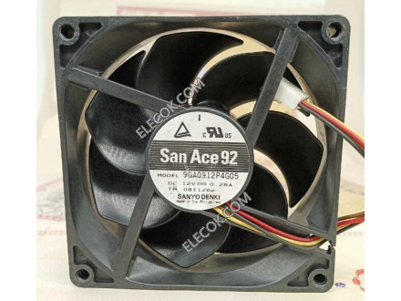 Sanyo 9GA0912P4G05 12V 0,28A 4wires Cooling Fan 