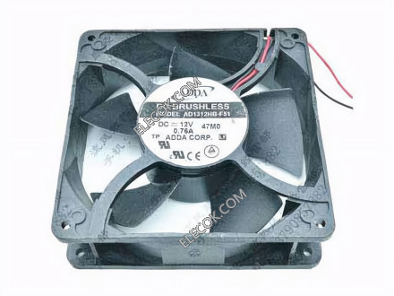 ADDA AD1312HB-F51 12V 0,76A 2wires Cooling Fan 