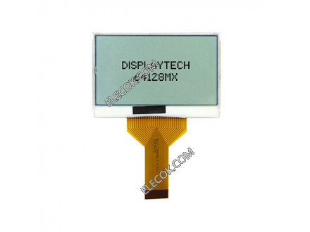 64128MX FC BW-3 Displaytech LCD Graphic Display Modules &amp; Accessories 128X64 FSTN With FPC Határfelület 