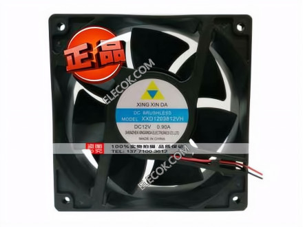 XING XIN DA XXD1203812VH 12V 0.90A 2 Vezetékek Cooling Fan 