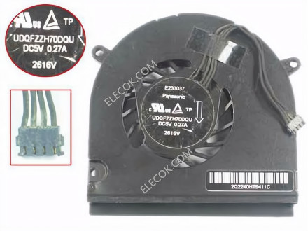 UDQFZZH70DQU Panasonic 5V 0.27A 4wires cooling fan