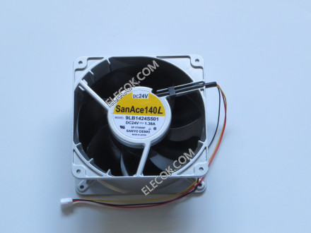 Sanyo 9LB1424S501 24V 1.38A 3wires Cooling Fan Refurbished