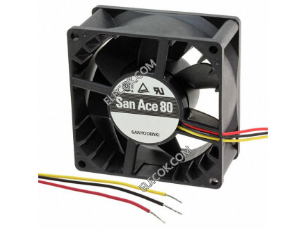 Sanyo 9S0812L4011 12V 0.05A 3wires Cooling Fan, Replacement