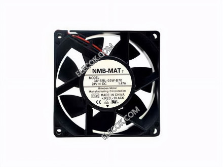 NMB 3615RL-05W-B70 24V 1.47A 2wires Cooling Fan