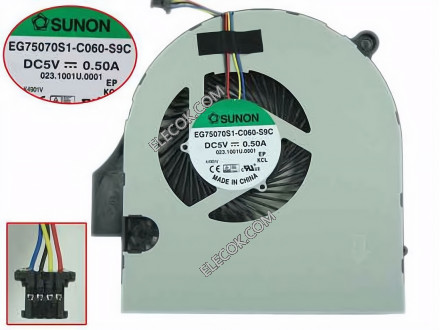 SUNON EG75070S1-C060-S9C Cooling Fan DC 5V 0.50A 4-wire