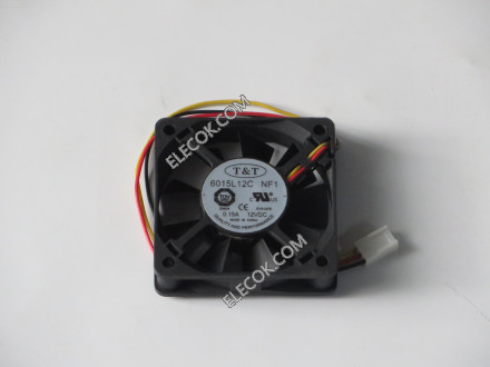 T&amp;amp;T 6015L12C 12V 0.15A 3 wires Cooling Fan
