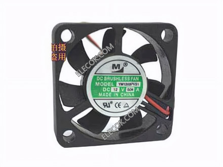 M YM1203PVS1 12V 0.05A 2wires Cooling Fan