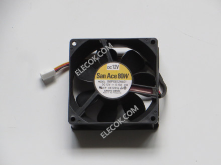 Sanyo 9WP0812H401 12V 0.13A 1.56W 3wires Cooling Fan