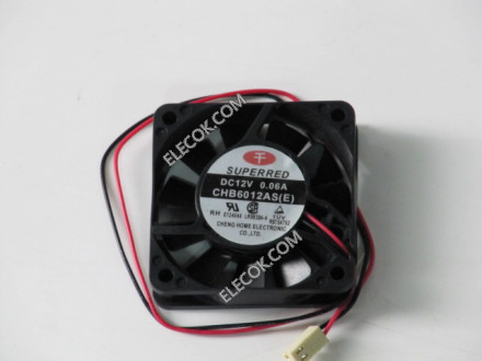 SUPERRED CHB6012AS(E) 12V 0.06A 2wires cooling fan