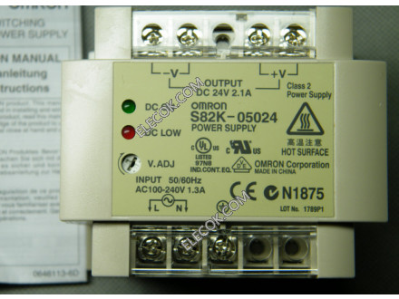 S82K-05024  AC100-240v 1.3A Omron Power Supply