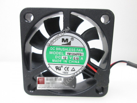 M YM1204PFB1 12V 0,1A 2wires Cooling Fan 