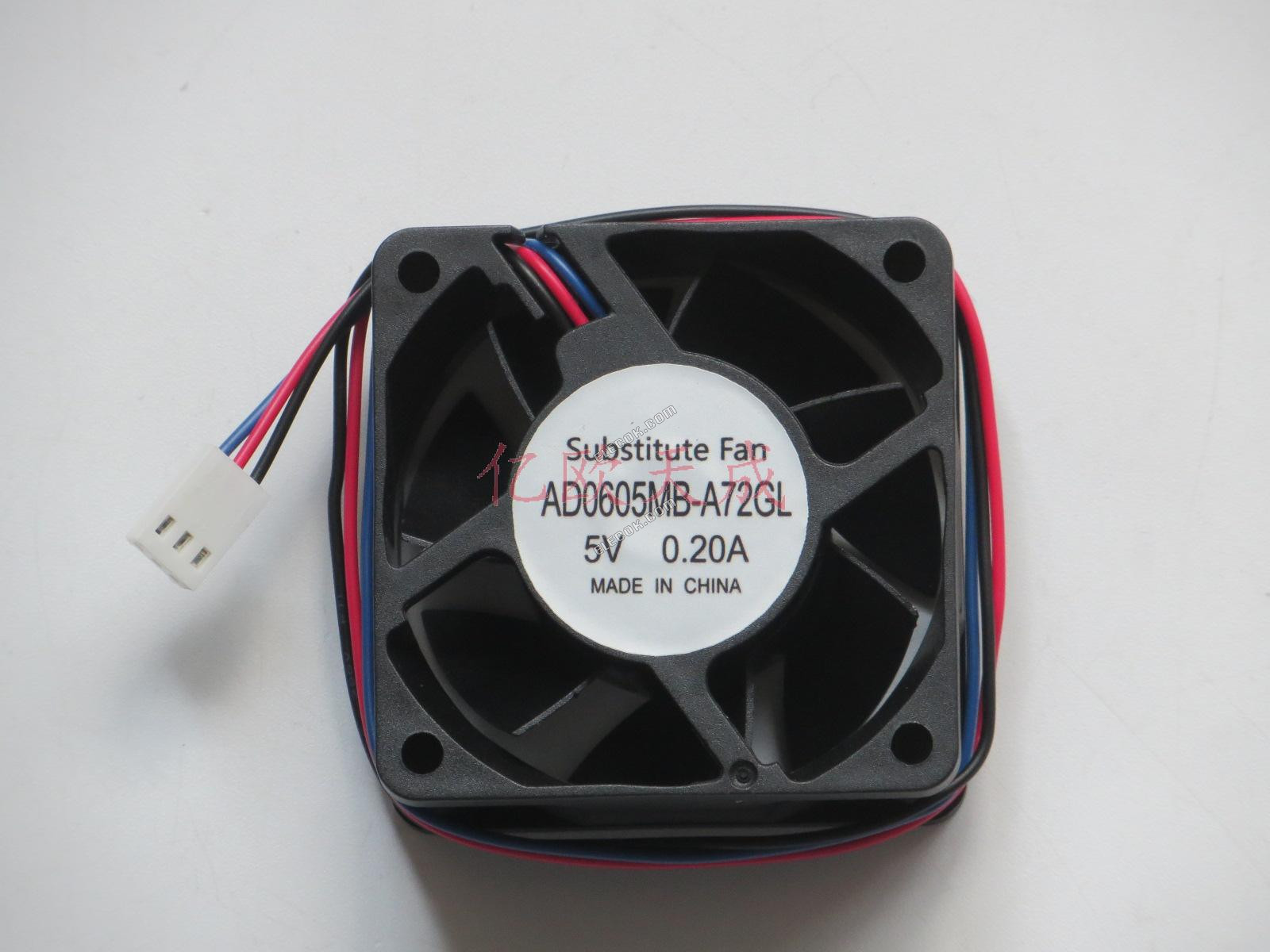 ADDA AD0605MB-A72GL 5V 0,2A 3 vezeték Hűtőventilátor, helyettesítő 