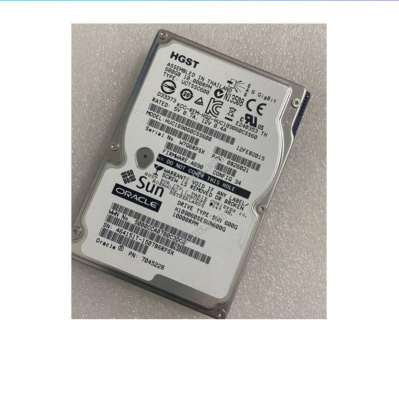 SUN Oracle 600G 10K SAS 2.5 hard disk 542-0287 390-0488