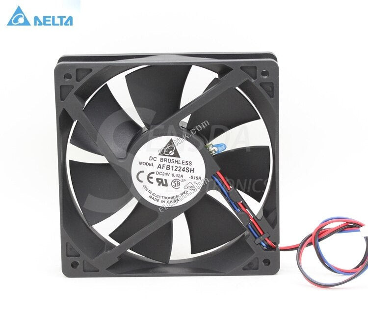 DELTA AFB1224SH 12025 12cm 24V 0,42A 2 vezeték Hűtőventilátor 