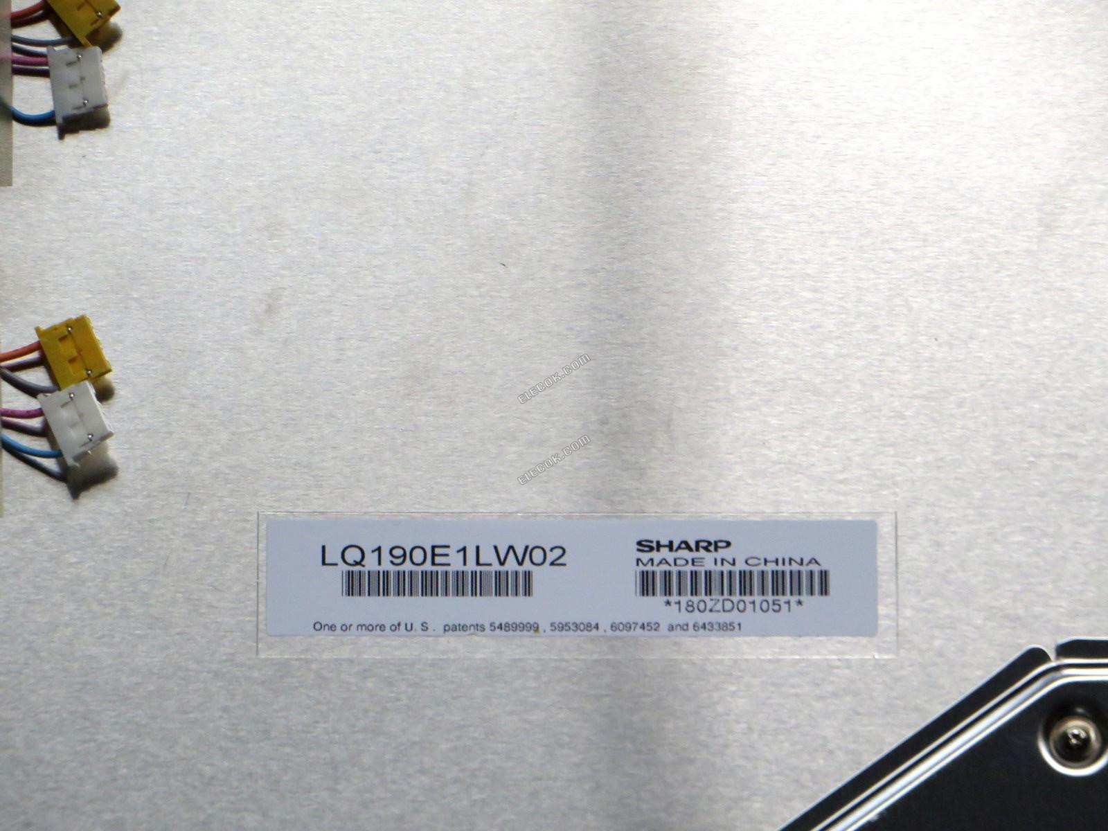 LQ190E1LW02 SHARP 19.0" a-Si TFT-LCD Panel használt 