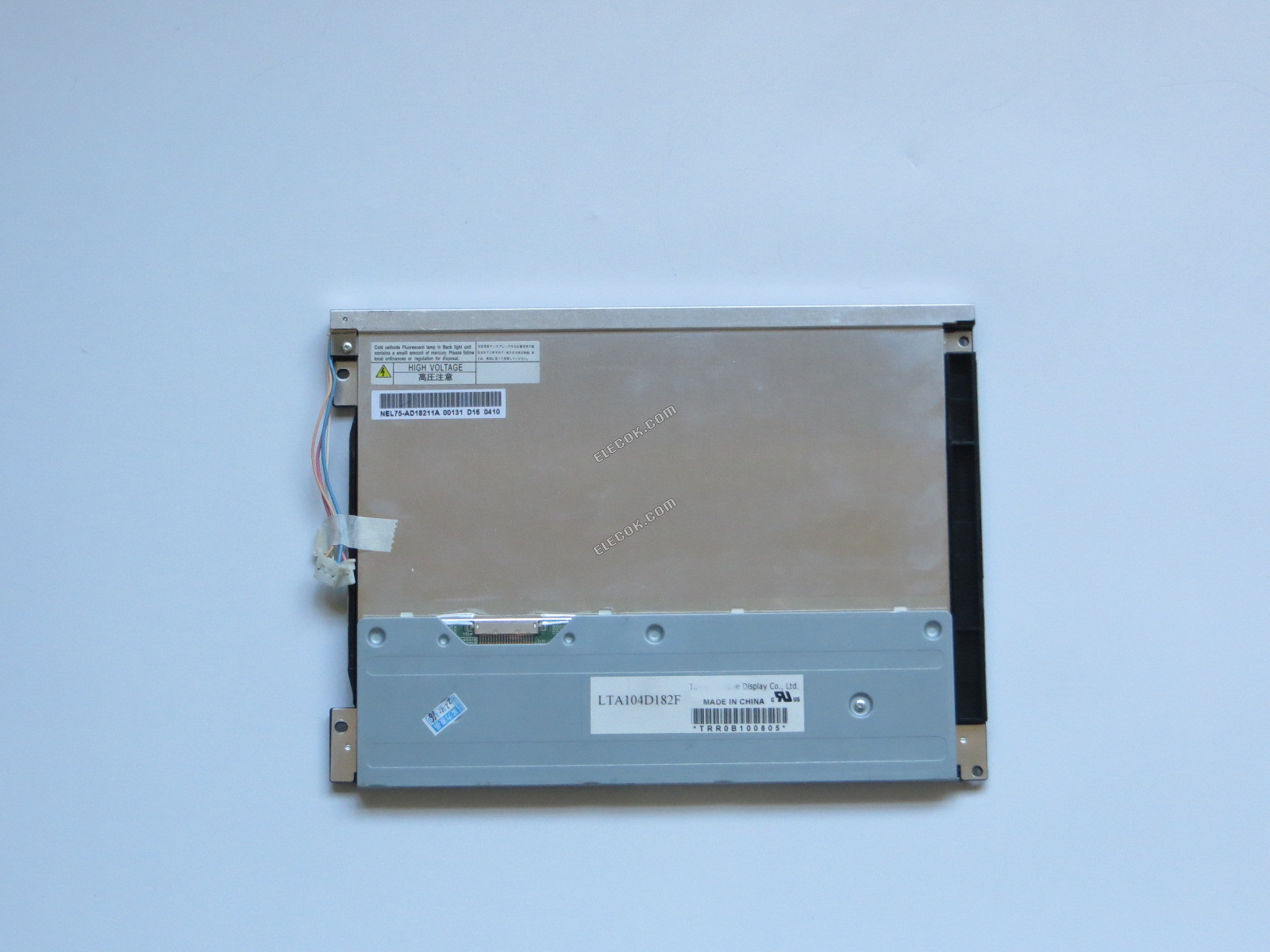 LTA104D182F Toshiba Matsushita 10,4" LTPS TFT-LCD Panel érintőkijelző nélkül, használt 