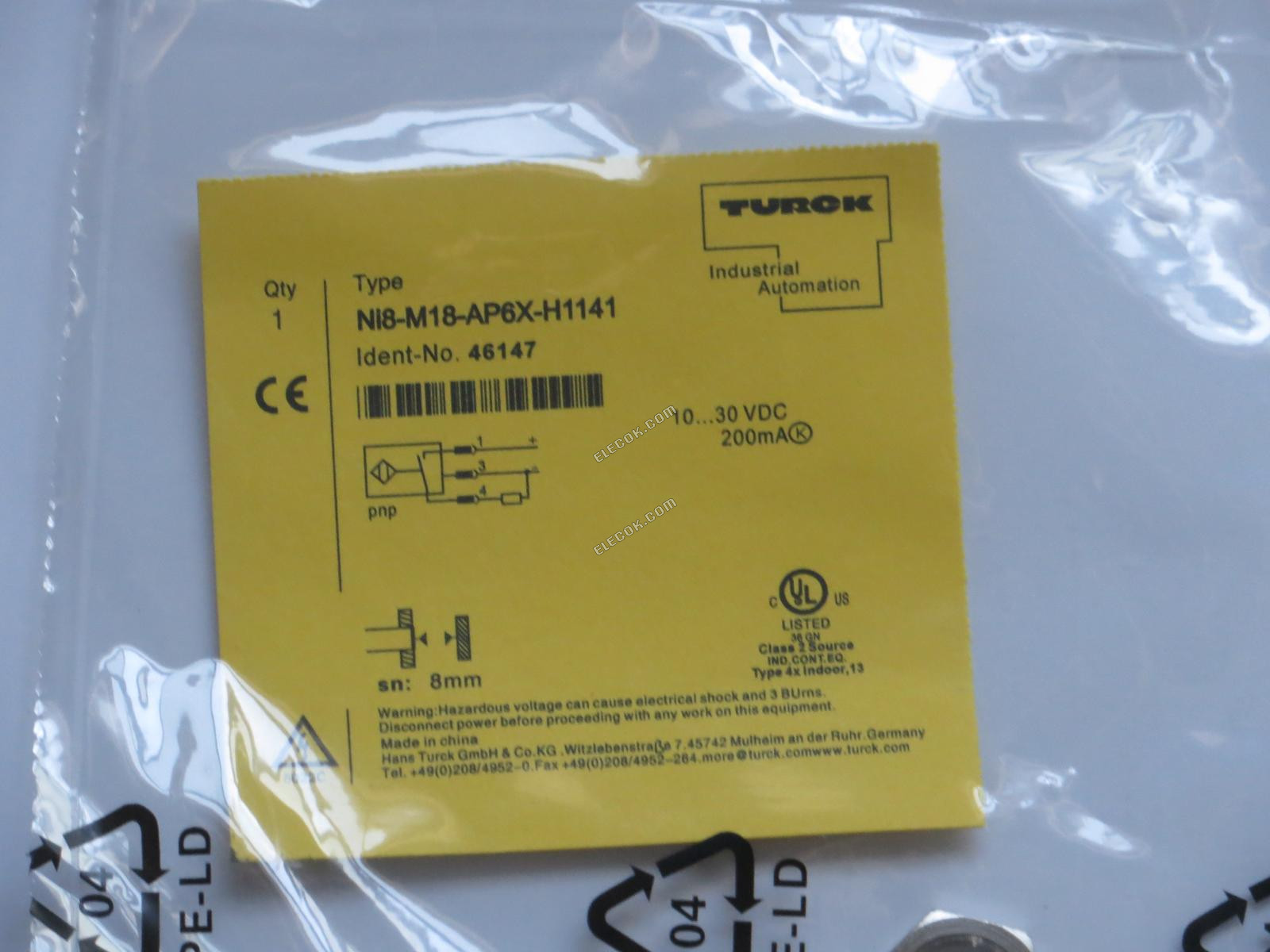 TURCK közelítéskapcsoló NI8-M18-AP6X-H1141 