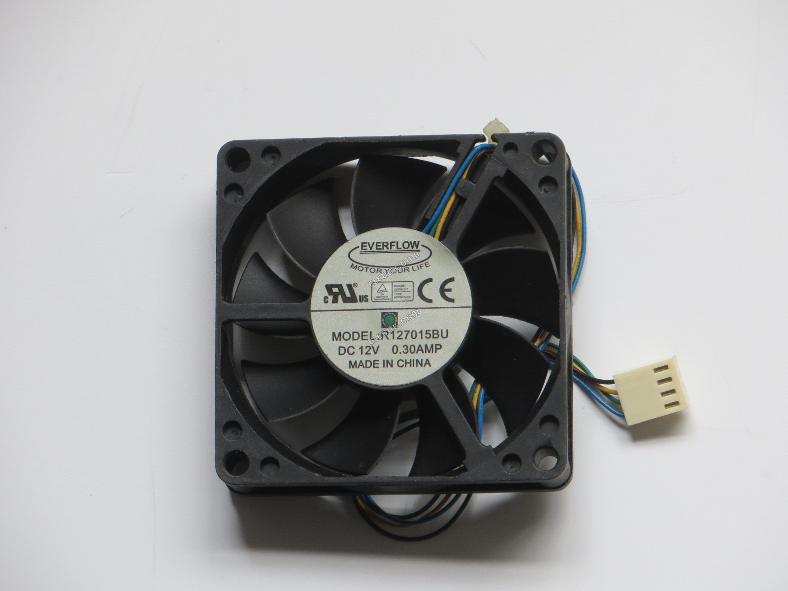 EVERFLOW R127015BU 12V 0.30A 4 vezeték Hűtőventilátor 