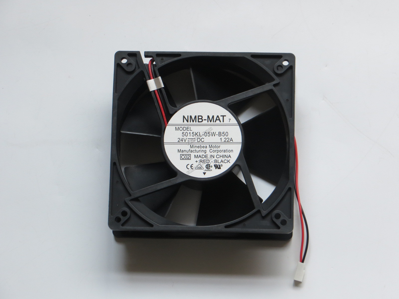 NMB 5015KL-05W-B50 24V 1,22A 2 vodiče Chladicí Ventilátor 