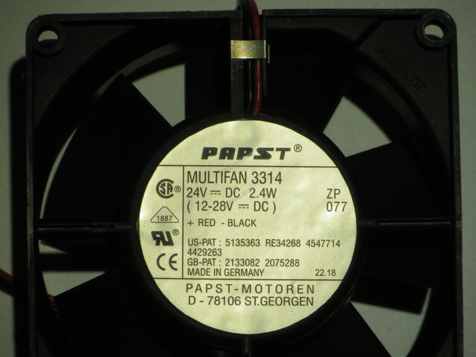 PSPST 9238 MULTIFAN 3314 24V 2 vodiče chladicí ventilátor 