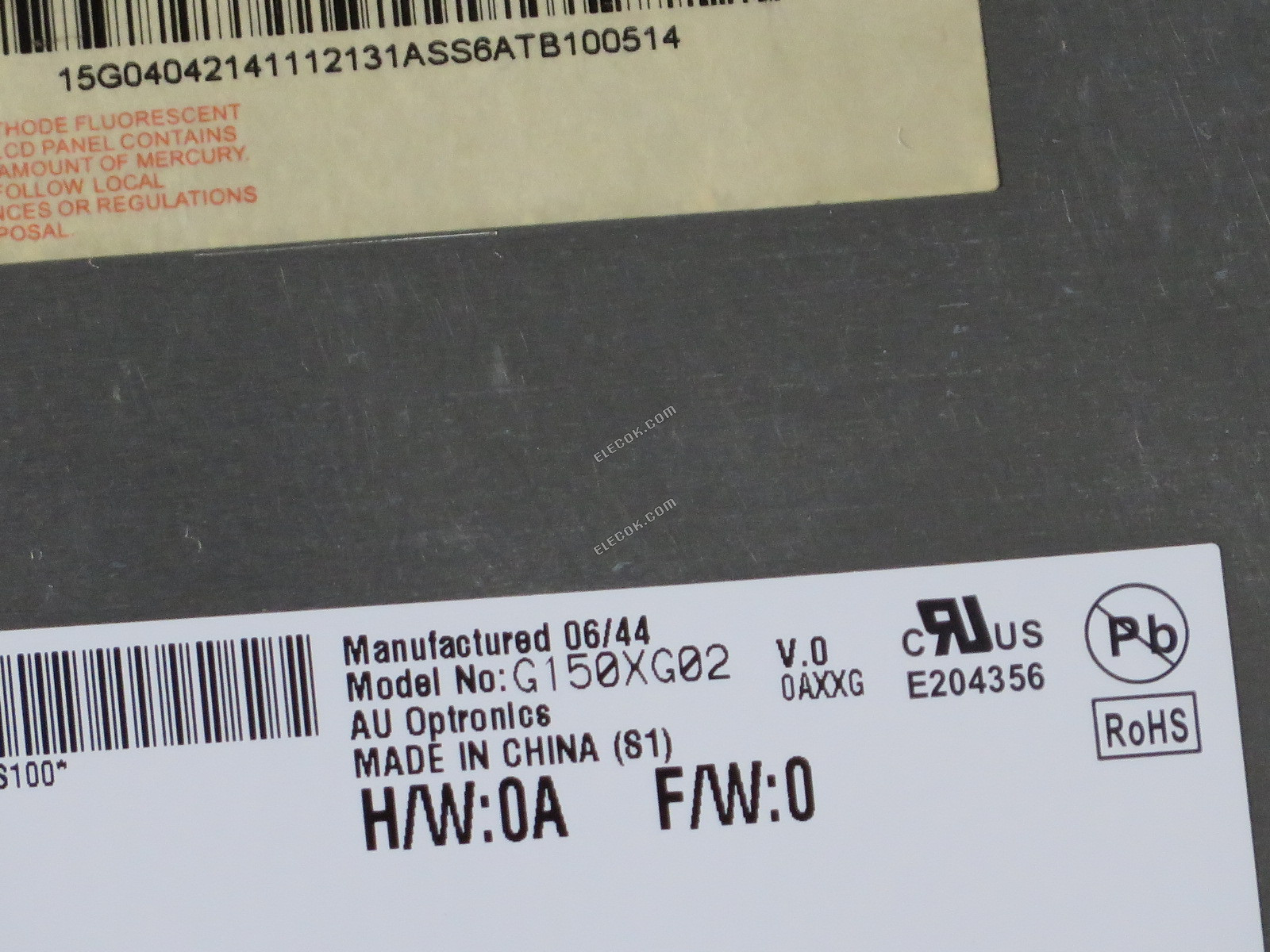 G150XG02 v.0 AUO 15" LCD 