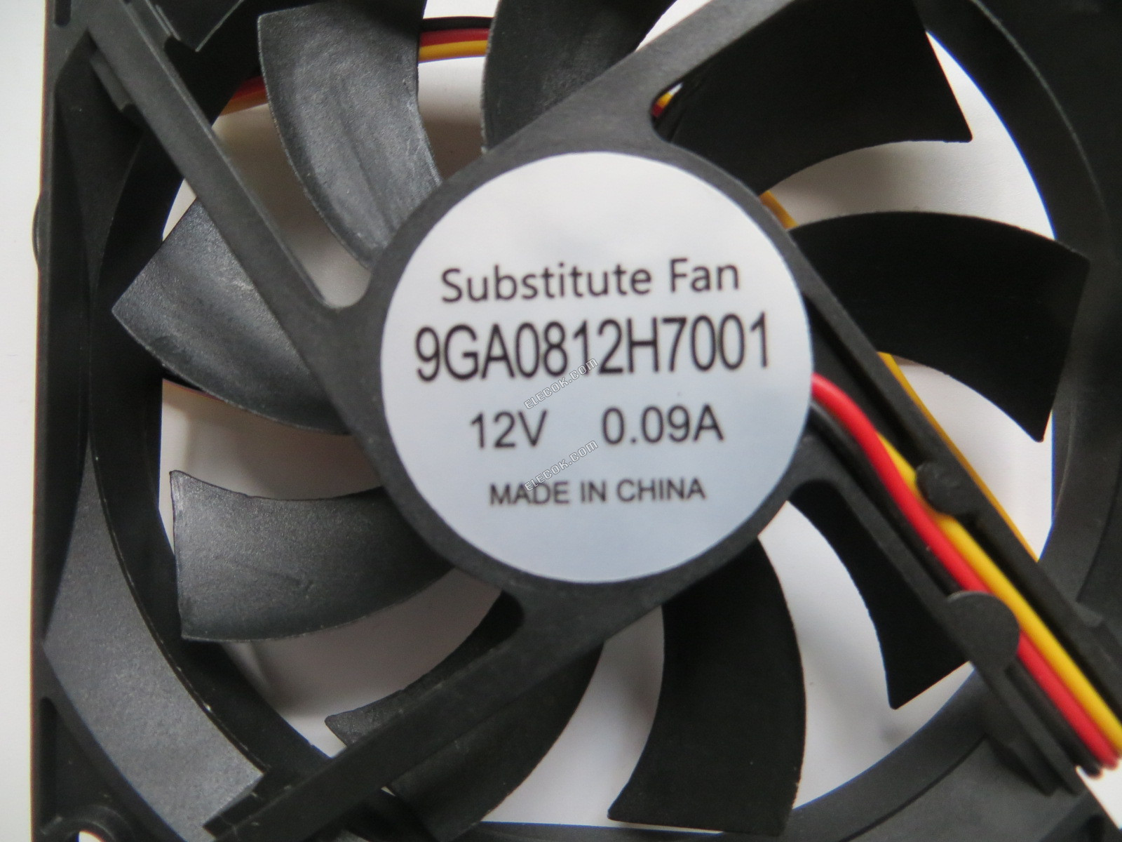 Sanyo 9GA0812H7001 12V 0,09A 1,08W 3 vezeték Hűtőventilátor, Csere 