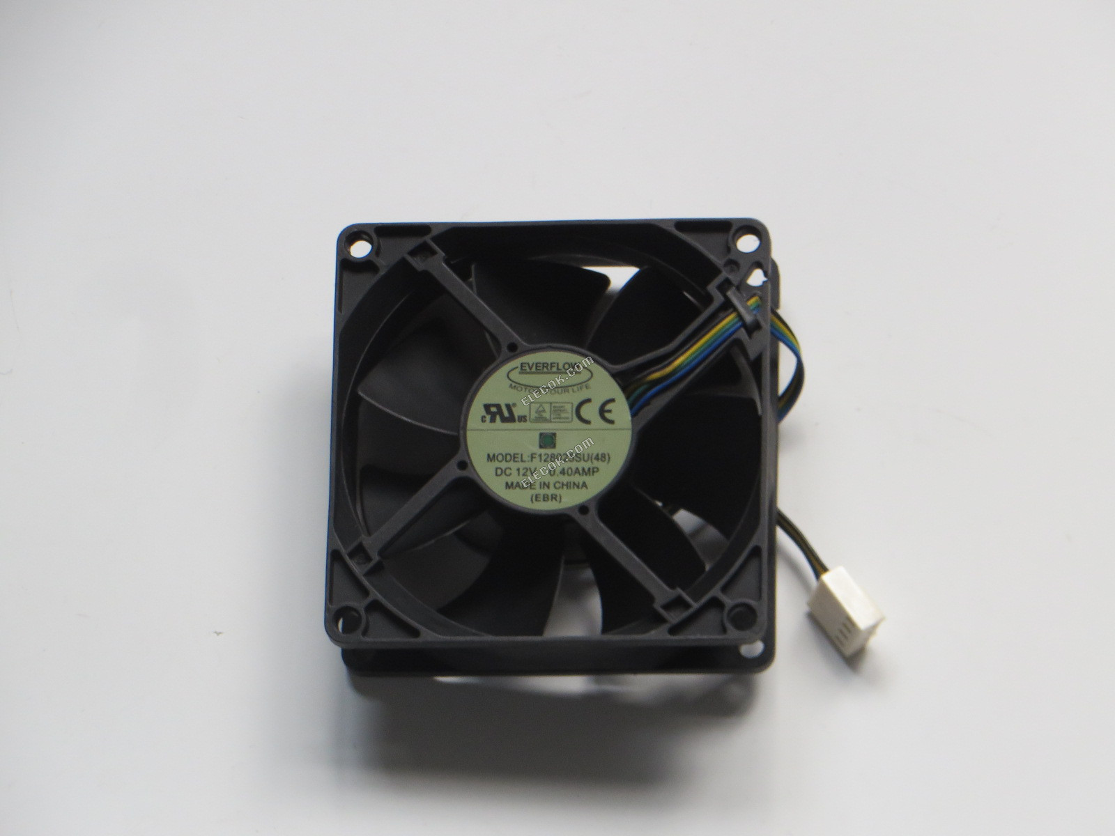 EVERFLOW F128025SU 12V 0.40A 4 vezeték Hűtőventilátor 