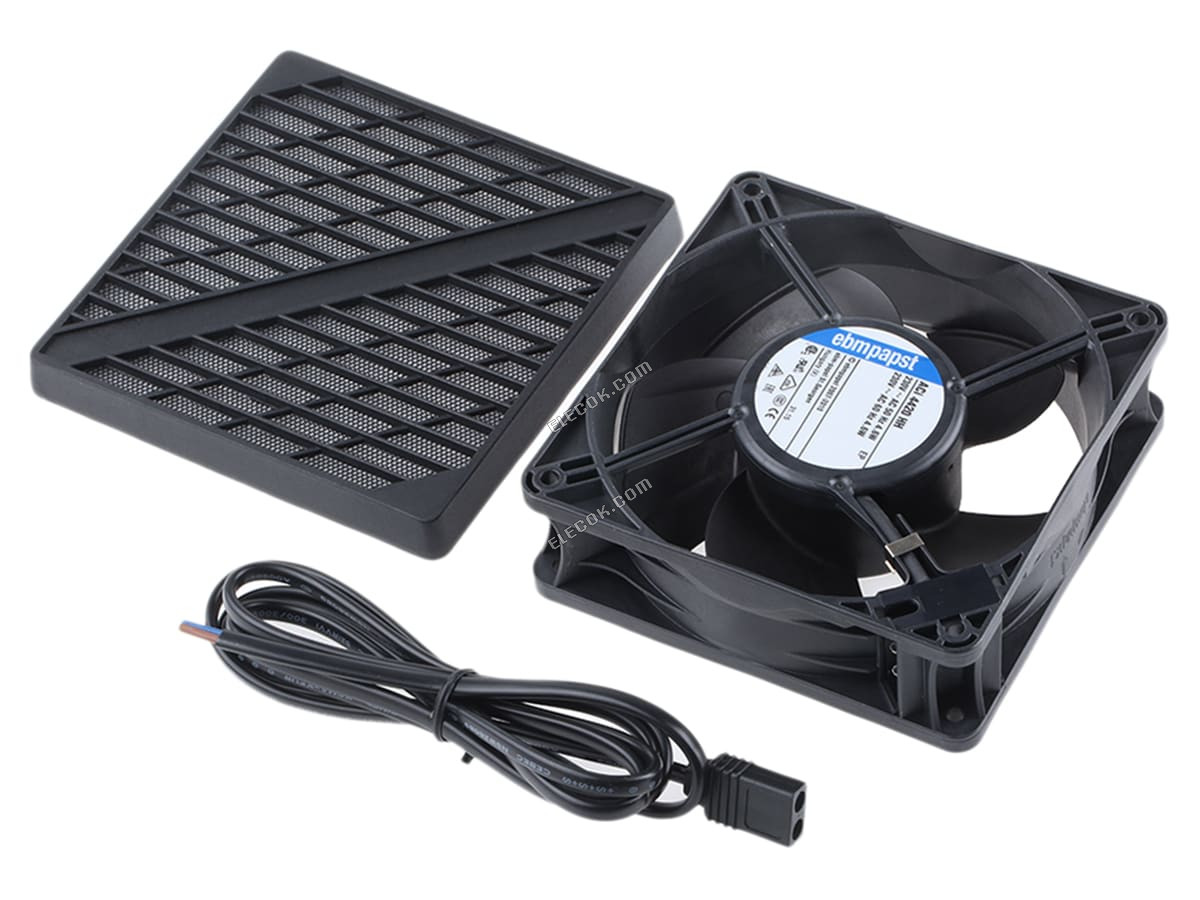 ACI4420HH ebm-papst, 230 V ac, AC Axiální Ventilátor Kit, 119 x 119 x 38mm, 175m³/h, 4,4W 