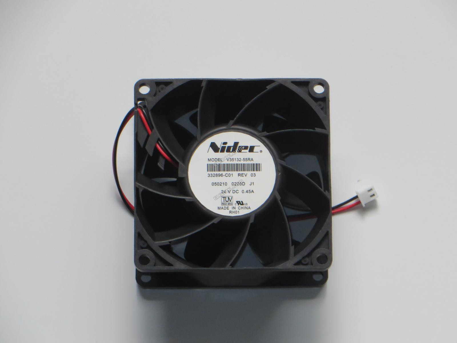 Nidec V35132-55RA 24V 0,45A 2 vodiče chladicí ventilátor, repasovaný 