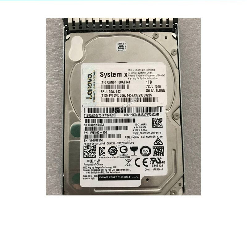 IBM X3850 M5 hard disk 00AJ141 00AJ142 00AJ145 1T7.2K 2.5SATA